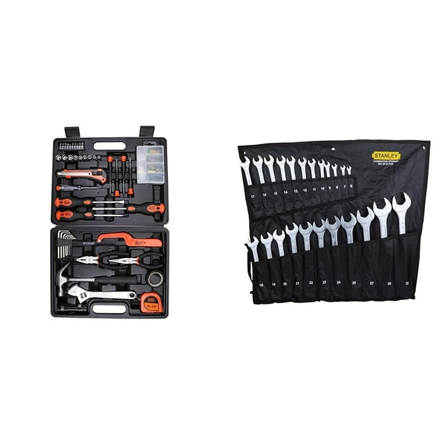 Bmt126c Hand Tool Kit For Home & Diy Use -126-Piece | Includes Screwdriver, Wrench, A Compact, Lightweight & Perfect Hand Tool Kit | For Household Diy Tasks & Combination Spanner Toolkit