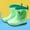 Green, variant on AXXD Rain Boots Toddler Child Baby Girls Boys Cute Dinosaur-Print Medium Width Waterproof Shoes New Arrival Size 24(US:7M)