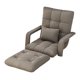 thumbnail image 2 of Silla de suelo ajustable, sofá plegable, versátil, ergonómico, sillón reclinable de un solo asiento, sofá de salón para dormitorio, hogar, balcón Gris claro, 2 of 9