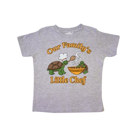 

Inktastic Our Family s Little Chef with Cute Turtles Gift Toddler Boy or Toddler Girl T-Shirt