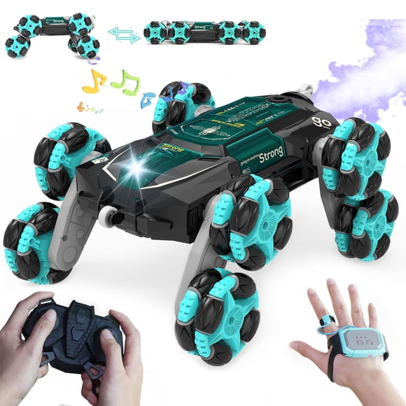 ATHLERIA 8WD Gesture Sensing Rc Stunt Car Toys for Ages 8-13,Hand Remote Control Cars-Double Sided 360°Rotating,Coolest Christmas Birthday Gifts