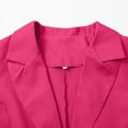 thumbnail image 6 of BODOAO Women's Blazer Business Casual Lightweight Suit - Long Sleeve Slim Fit Work Office Jacket with Pockets Womens Casual Front Long Sleeve Lapel Collar Work Business Jacket Hot Pink 3Xl, 6 of 8