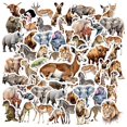 thumbnail image 3 of 35pcs Safari Animal Stickers Wildlife Decals Cute Zoo Stickers for Luggage Notebooks Fridge, 3 of 9