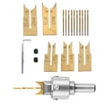 thumbnail image 1 of Almencla Titanium Alloy Buddha Beads Drill Bit Bead Knives Set 6/8/10/12/14mm Wood Router 17Pcs, 1 of 8