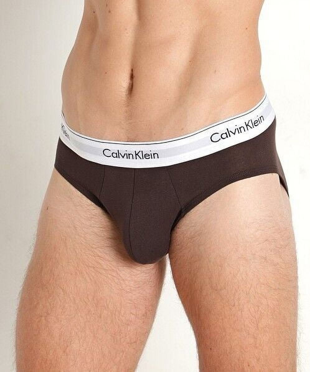 Calvin Klein Modern Cotton Stretch Naturals Hip Brief 3-Pack, Multi, XL