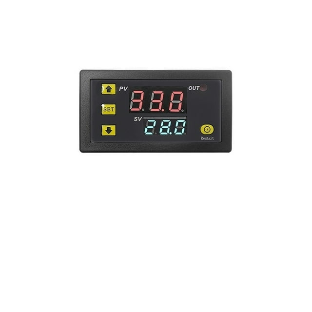 Thermostat Numérique 12V 24V Contrôleur de Température Régulateur Chauffage Refroidissement Interrupteur de Contrôle Sortie Relais, Installation Facile