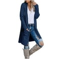 thumbnail image 1 of Cárdigan Suéteres Para Mujer Otoño Invierno Suéteres Casual Tejido Sólido Suelto Manga Larga Cuello en V Tops Odeerbi  ODB178145, 1 of 5