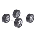 thumbnail image 4 of Almencla 4x4Pcs 1/64 Scale Wheels Replacement Parts for Diecast Car Model Kids RC Truck Argent B, 4 of 8