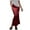 Wine, variant on LIaqionyy Women's Satin Maxi Skirt High Waisted Elegant Work Elastic Waistband Casual a Line Party Skirts