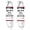 White, variant on Iron Forge Cable 3 ft Flat Plug Black Extension Cord with 3 Outlets - 16/3 SJTW 3 Prong Indoor Extension Cord with Multiple Outlets
