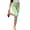 Green, variant on Minjewel Pants for Women - Floral Print Pleated Cropped Yoga Pants - Breathable Summer Bottoms Capri Pants for Women,Army Green L
