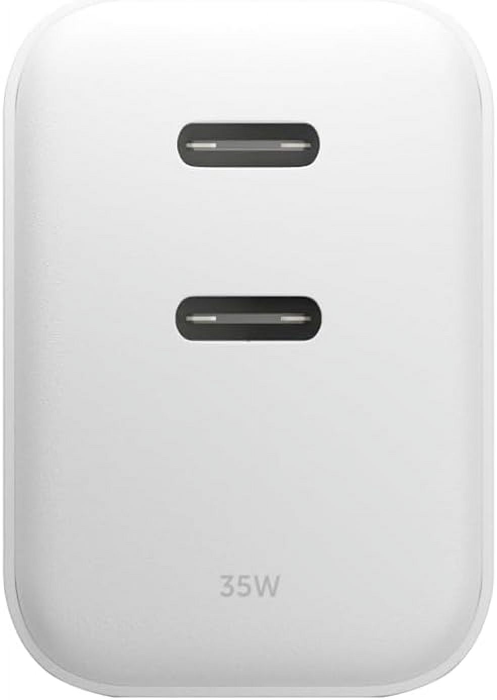 Native Union Fast GaN Charger PD 35W – Ultra-Compact Power Delivery Enabled USB-C US Plug (White)