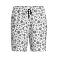 thumbnail image 4 of Wukai Nautical Themed Simple Anchors Men’s Short Pajama Pants With Pockets Soft Sleep Pj Shorts for Men-4X-Large, 4 of 6