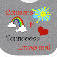 thumbnail image 4 of Inktastic Someone in Tennessee Loves Me Boys or Girls Baby Bib, 4 of 4