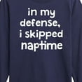 thumbnail image 3 of Instant Message - I Skipped Naptime - Toddler & Youth Long Sleeve Graphic T-Shirt, 3 of 6