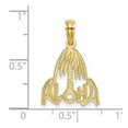 thumbnail image 2 of 14k Solid Yellow Gold Polished Aloha Palm Tree Pendant Necklace 20.4x14.1mm Wide 0.6mm Thick Pendant for Women, 2 of 2
