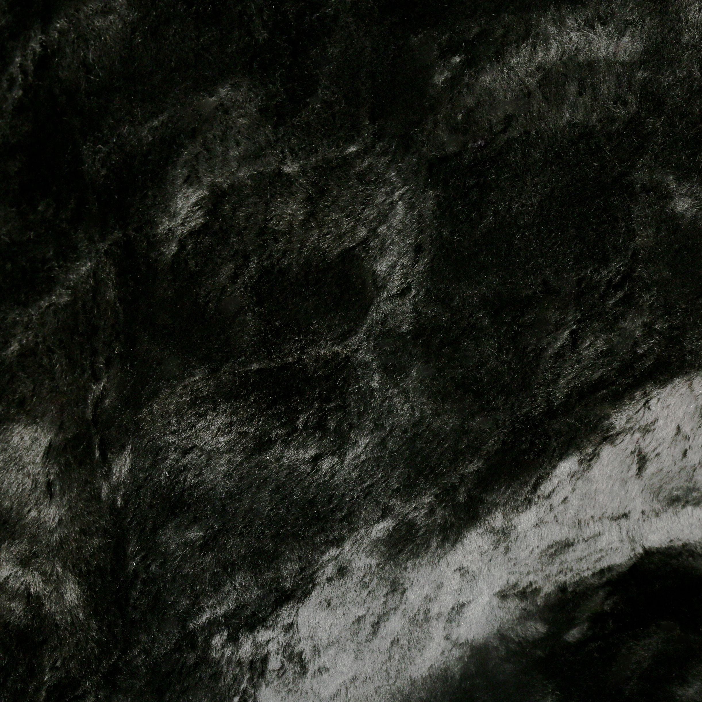 Masque Sheepsk Black Seat Cover