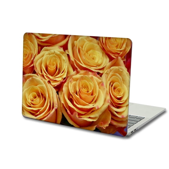 KSK KAISHEK Hard Case for MacBook Air 13.6 inchs( Touch Bar, 2022.0) Model A2681 m2, Type C Flowers 373