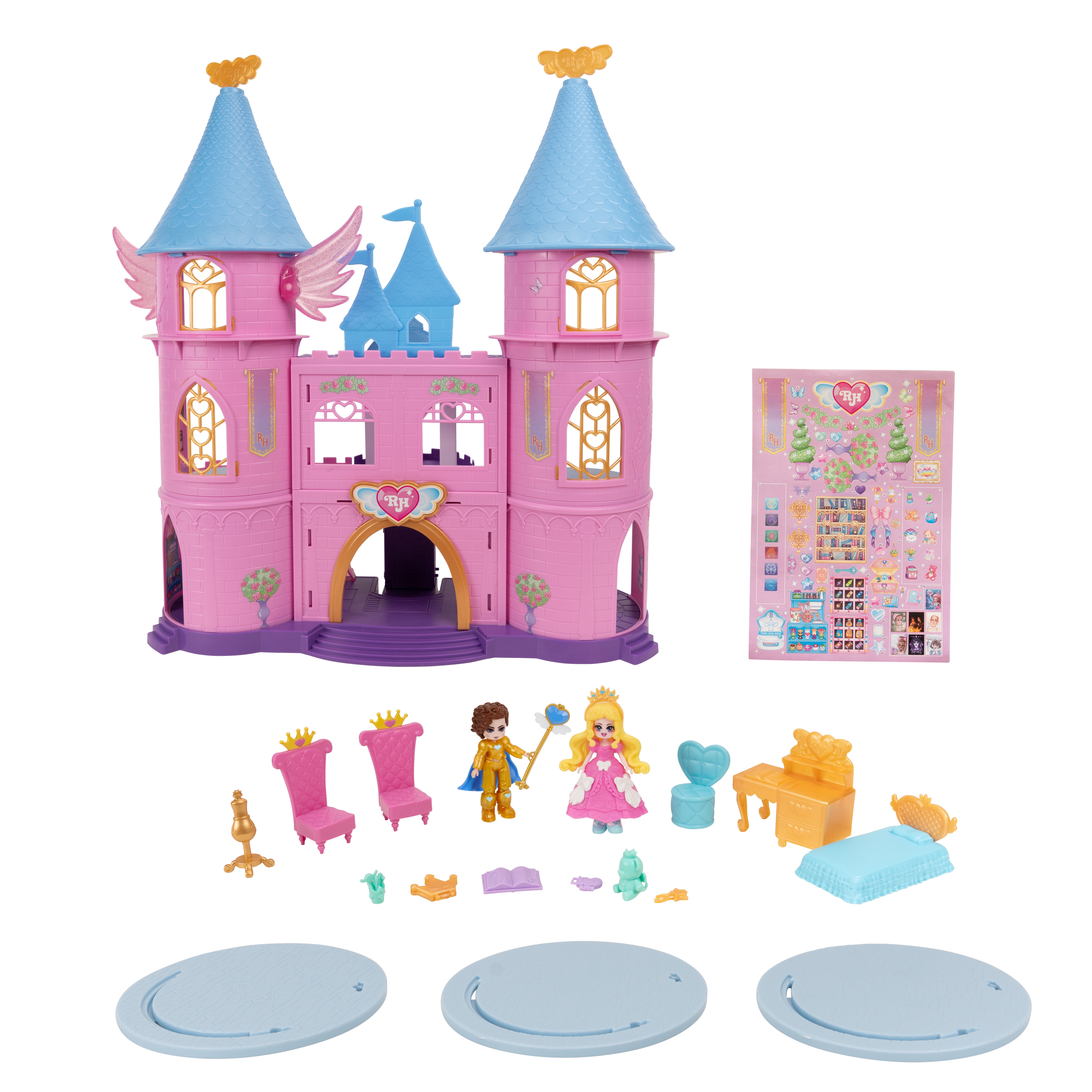 Royale High Castle Campus Playset - (2) Exclusive Dolls, 3 Floors to Explore with 360° Play - 19 Accessories - Virtual Item Code Included - Ages 5+