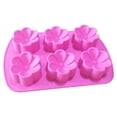 thumbnail image 5 of 6-Cavity Silicone Flower Cake Mold Handmade Jelly Mousse Mould Heat Resistant Chocolate Baking Tray Ice Cube, 5 of 10