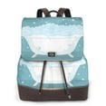 thumbnail image 1 of Disketp Bathtub with Soap Bubbles Mochila de Cuero para Mujer, Bolso de Espalda Antirrobo con Estilo para Viaje, Trabajo y Uso Diario, 1 of 4