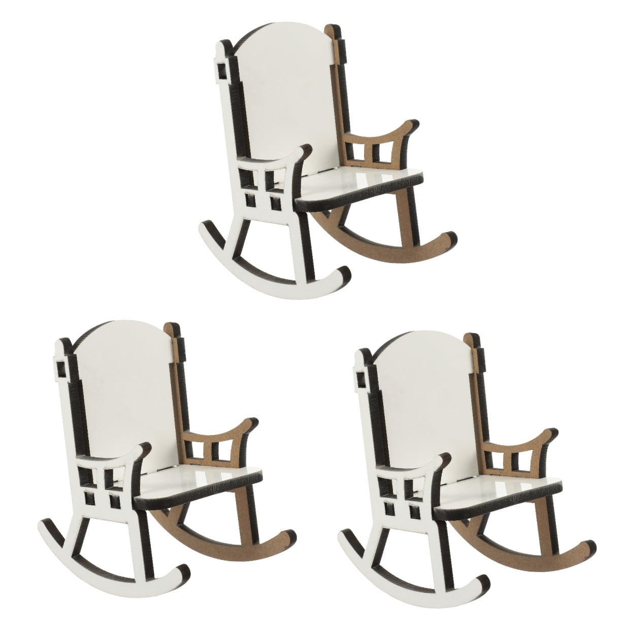 SKISUNO Durable Wooden Sublimation Chair Blank for Custom Photos 3Pcs
