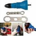 thumbnail image 2 of Cordless Rivet Gun Electric Kit Riveter Adapter Insert Nut Hand Power Tool Accessories (blue), 2 of 4