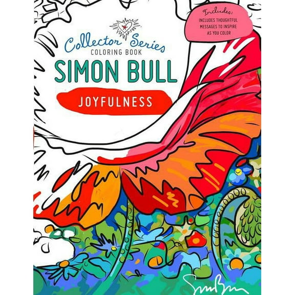 Simon Bull Coloring Book: Joyfulness (Paperback) by Simon Bull