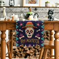 thumbnail image 2 of Mesa de esqueleto de 13 x 72 pulgadas, mesa de cocina decorada para el día de la muerte para reuniones familiares en interiores y exteriores, 2 of 5