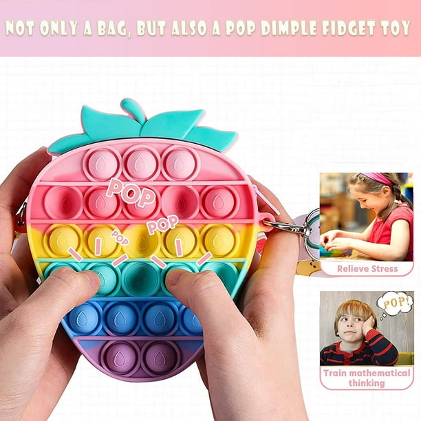 Jouet Pop-It en Silicone anti-Stress pour enfants, haute qualité