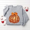 thumbnail image 4 of Kezqiaxn Crew Neck Sweatshirts Women Thanksgiving Pumpkin Long Sleeve Fall Casual Pullover Tops Sweatshirt for Women, 4 of 7