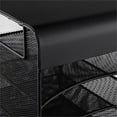 thumbnail image 6 of Safco Onyx Solid Top Horizontal With Hanging Metal Steel Desk Organizer In Black, 6 of 20