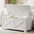 thumbnail image 3 of Yiwa Modern Toy Storage Bench – 39.4" Large-Capacity Wooden Chest with Safety Hinges, Shoe & Blanket Organizer for Entryway, Bedroom, Living Room, 3 of 7
