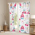 thumbnail image 3 of jejeloiu Fairy Tale Princess Black Out Curtains,Cute Cartoon Castle Curtains Pack of 2 (42x63 Each),Kawaii Rianbow Loves Bedroom Curtains For Girl,Super Cozy Room Decor, 3 of 6