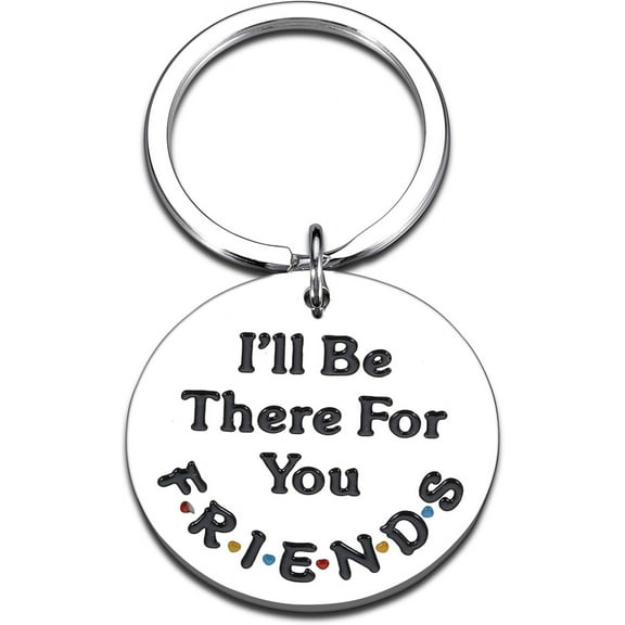 Christmas Stocking Stuffers for Friends Best Friend Keychain Gift for Women Men Christmas Keychain for Bff Bestie Birthday Stocking Stuffers Gift for Friend Work Bestie I'll Be There for You Keychain