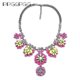 thumbnail image 4 of Collar grande con flores y hojas de acrílico a la moda para mujer collar de lujo Yuxing 50025, 4 of 5