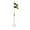 Yellow Black, variant on yotijay Golf Putting Green Flag and Hole Cup Backyard Portable Practice Putting for Yard Black White