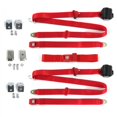 thumbnail image 1 of Ford Mustang 1979-1993v Standard 3 Points Rouge Rétractable Kit de Ceinture de Sécurité avec Bracketry - 3 Ceintures, 1 of 1