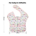 thumbnail image 2 of Baby bibs Waterproof Todder bib - Feeding Bib for Boy Girl Starter Bib with Crumb Catcher Pocket Washable Soft Stain and Odor Resistant 4Pack 6-24 Months, 2 of 5