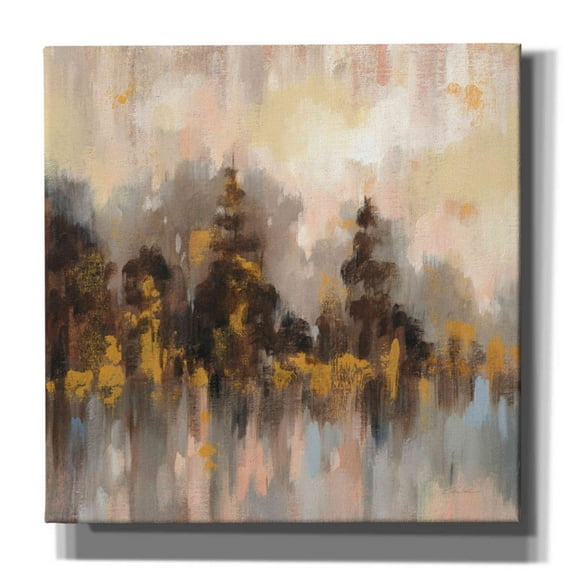 Epic Graffiti 'Blushing Forest II' by Silvia Vassileva, Canvas Wall Art, 18"x18"