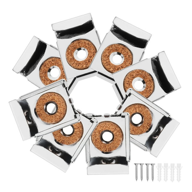 8 Pcs Accessoires de Miroir Sans Cadre Clips de Maintien de Miroir Mural Clips de Support de Miroir Mural Clips de Miroir en Fer