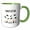 Green/White, variant on 3drose, Congratulations Gift for Graduation, 11oz Mug