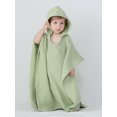 thumbnail image 2 of SUNSIOM Toddler Boy Girl Cloak Bathrobe Solid Color Bat Sleeve Hooded Towel Loose Breathable Robe, 2 of 4