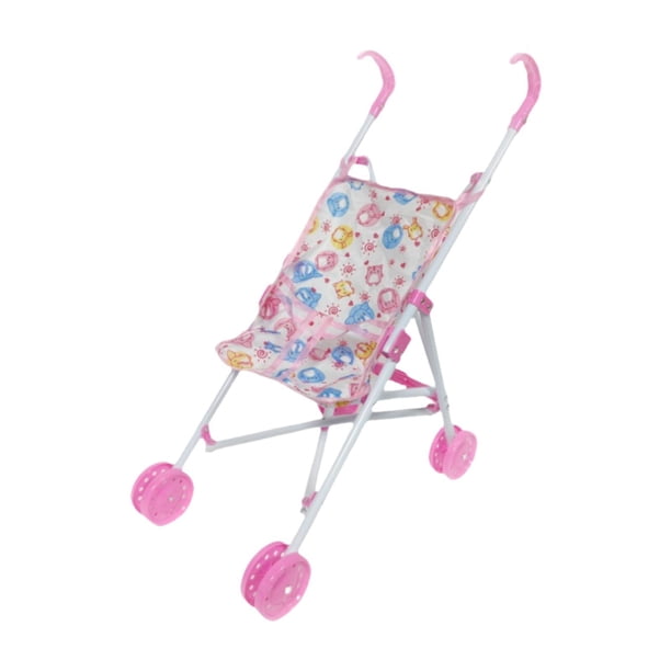 Cochecito de bebé para muñecas, carrito de juego para niños, mini cochecito de bebé, regalo de fiesta, carrito de empuje en miniatura realista, B