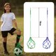 thumbnail image 2 of Entrenador de patadas de fútbol pelota jorobada bolsa de malla de nailon correas para los hombros azul verde 2 paquetes de entrenador de patadas de fútbol (no contiene la pelota), 2 of 5