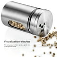 thumbnail image 2 of Spice Shaker 304 Stainless Steel Glass Seasoning Box Adjustable Spice Adjustable Kitchen Toothpick Pepper Jar, 2 of 8