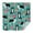 Border Collie Dog, variant on Blue Dog Paw Footprint Square Tablecloth,Waterproof Square Table Cover,Wipeable Spillproof Washable Table Cover for Home Kitchen Party Decor 42"X42"(107x107cm)