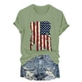 thumbnail image 3 of Tittly American Flag Tank Top Women V Neck Tank Tops For Women Patriotic Shirts Memorial Day Tank Top Women Women 4th Of July Shirts Green 2XL, 3 of 8