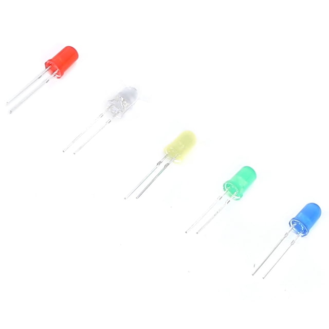 Diodo emisor de luz de colores, kit surtido de diodos LED de 500 piezas, máxima confiabilidad
