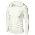 Hood Crew Men's Casual Fleece Sweater Wool Knitted Hoodies Pullover